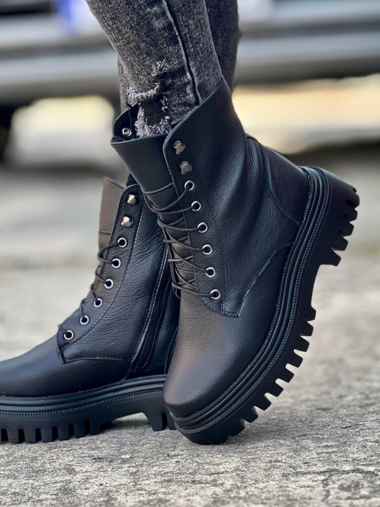 Lekkie Traperki GALTO black gain skóra naturalna - obrazek 8