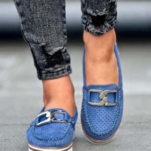 Lekkie ażurowe mokasyny TORMESO BLUE