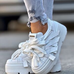 Lekkie jak piórko trampki KAZADII MALIBU WHITE skóra naturalna - obrazek 3