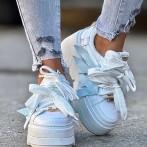 Lekkie jak piórko trampki KAZADII MALIBU BABY BLUE skóra naturalna