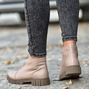 Ultralekkie botki ARTEMIA taupe grain polska produkcja - obrazek 6