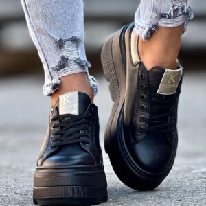 Ultralekkie trampki KAZADII PALERMO BLACK skóra naturalna