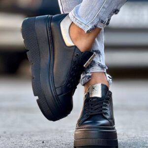 Ultralekkie trampki KAZADII PALERMO BLACK skóra naturalna