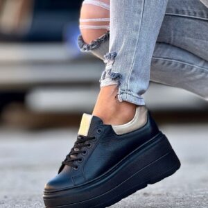 Ultralekkie trampki KAZADII PALERMO BLACK skóra naturalna