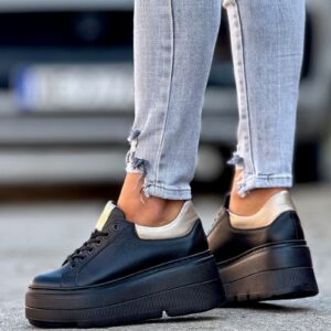 Ultralekkie trampki KAZADII PALERMO BLACK skóra naturalna