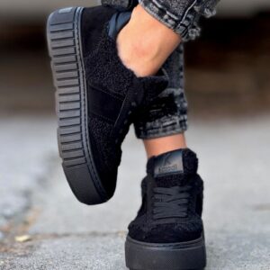 Lekkie sneakersy trampki KAZADII FLAVIA BLACK skóra naturalna