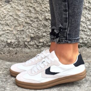 Lekkie trampki AERIS WHITE MULTI skóra naturalna