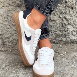 Lekkie trampki AERIS WHITE MULTI skóra naturalna