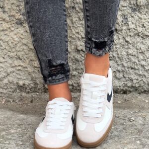 Lekkie trampki AERIS WHITE MULTI skóra naturalna