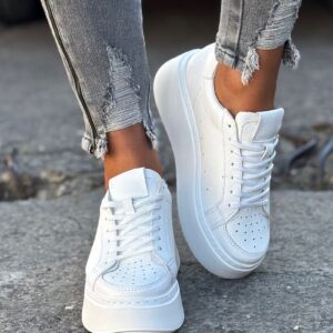 Lekkie trampki KAZADII MILANO WHITE skóra naturalna