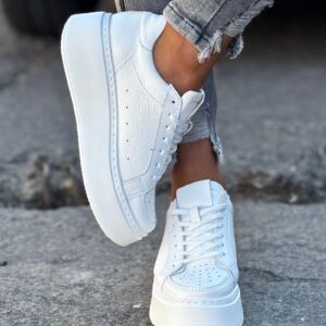 Lekkie trampki KAZADII MILANO WHITE skóra naturalna