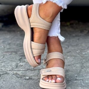 SUPER lekkie sandałki FIORELLA BEIGE