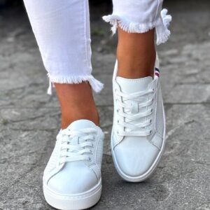 KOMFORTOWE trampki BAHIA WHITE skóra naturalna