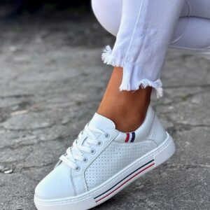 KOMFORTOWE trampki BAHIA WHITE skóra naturalna