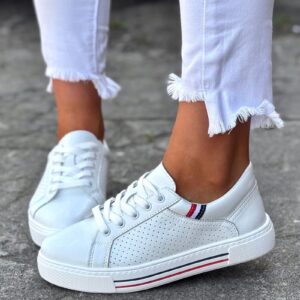 KOMFORTOWE trampki BAHIA WHITE skóra naturalna