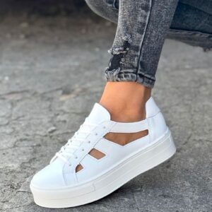 MEGA LEKKIE trampki KAZADII DESERT AIR WHITE skóra naturalna