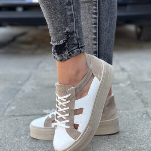 Mega lekkie trampki KAZADII DESERT AIR BEIGE skóra naturalna