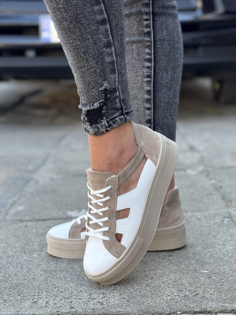 Mega lekkie trampki KAZADII DESERT AIR BEIGE skóra naturalna - obrazek 4
