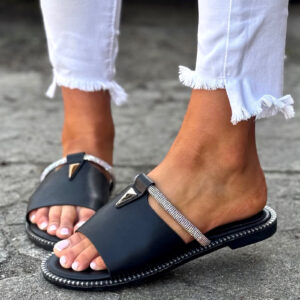 Modne klapki TROPICAL EASE BLACK
