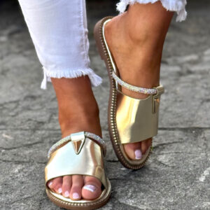 Modne klapki TROPICAL EASE GOLD