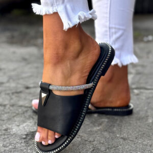 Modne klapki TROPICAL EASE BLACK