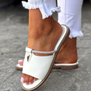 Modne klapki TROPICAL EASE WHITE