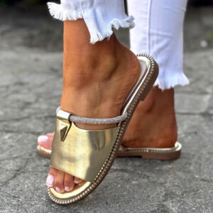Modne klapki TROPICAL EASE GOLD
