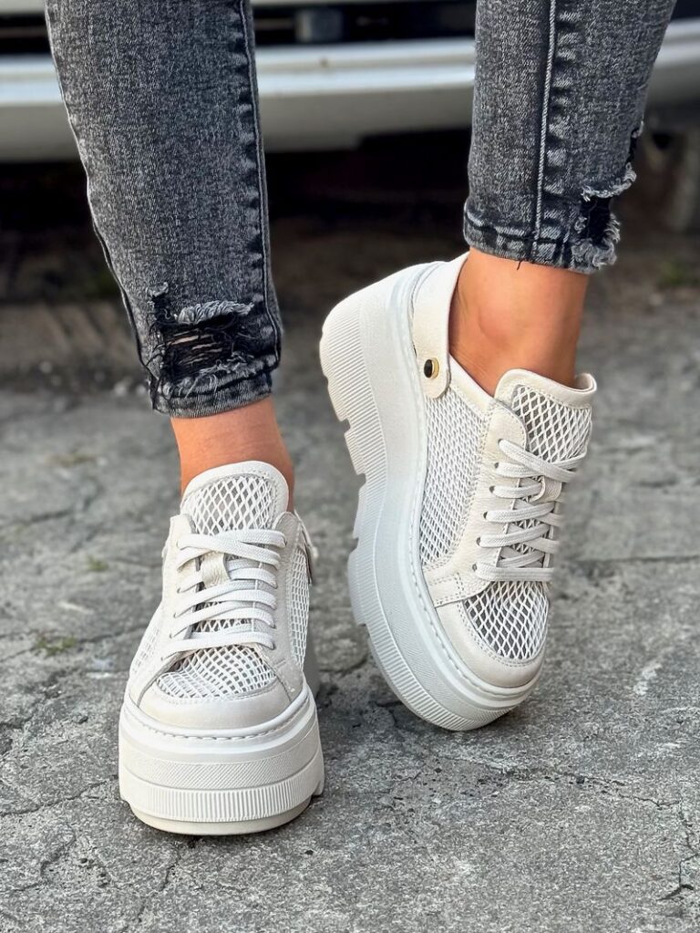 SNEAKERSY KAZADII SLINGBACK BEIGE SKÓRA NATURALNA - obrazek 7