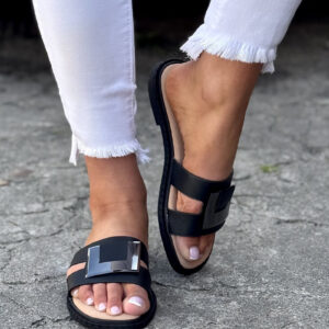 SUPER wygodne klapki ESTELIANA BLACK