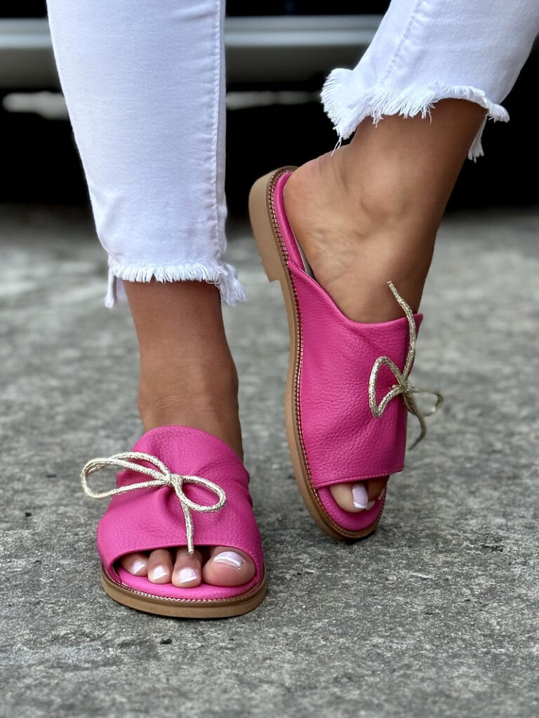 Wygodne klapki KAZADII LETICIA FLAT FUCHSIA polska produkcja - obrazek 5