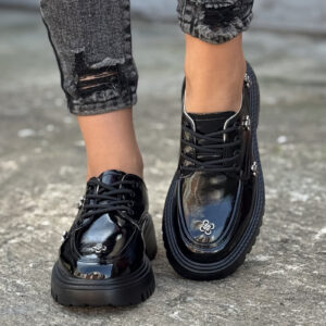 Skórzane pólbuty ESSA BLACK GLOSS