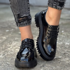 Skórzane pólbuty ESSA BLACK GLOSS