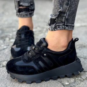 Sportowe buty GENESIS ALL BLACK skóra naturalna
