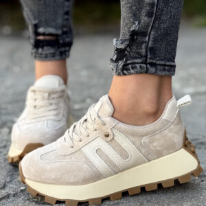 Sportowe buty GENESIS BEIGE skóra naturalna