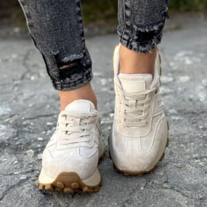 Sportowe buty GENESIS BEIGE skóra naturalna