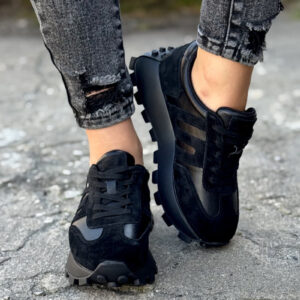 Sportowe buty GENESIS ALL BLACK skóra naturalna