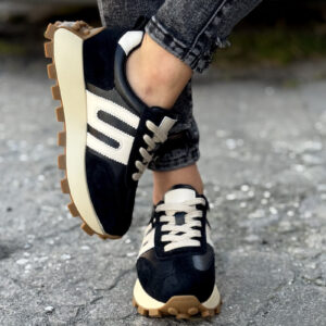 Sportowe buty GENESIS BLACK/BEIGE skóra naturalna
