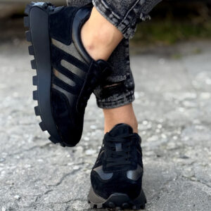 Sportowe buty GENESIS ALL BLACK skóra naturalna