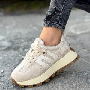 Sportowe buty GENESIS BEIGE skóra naturalna