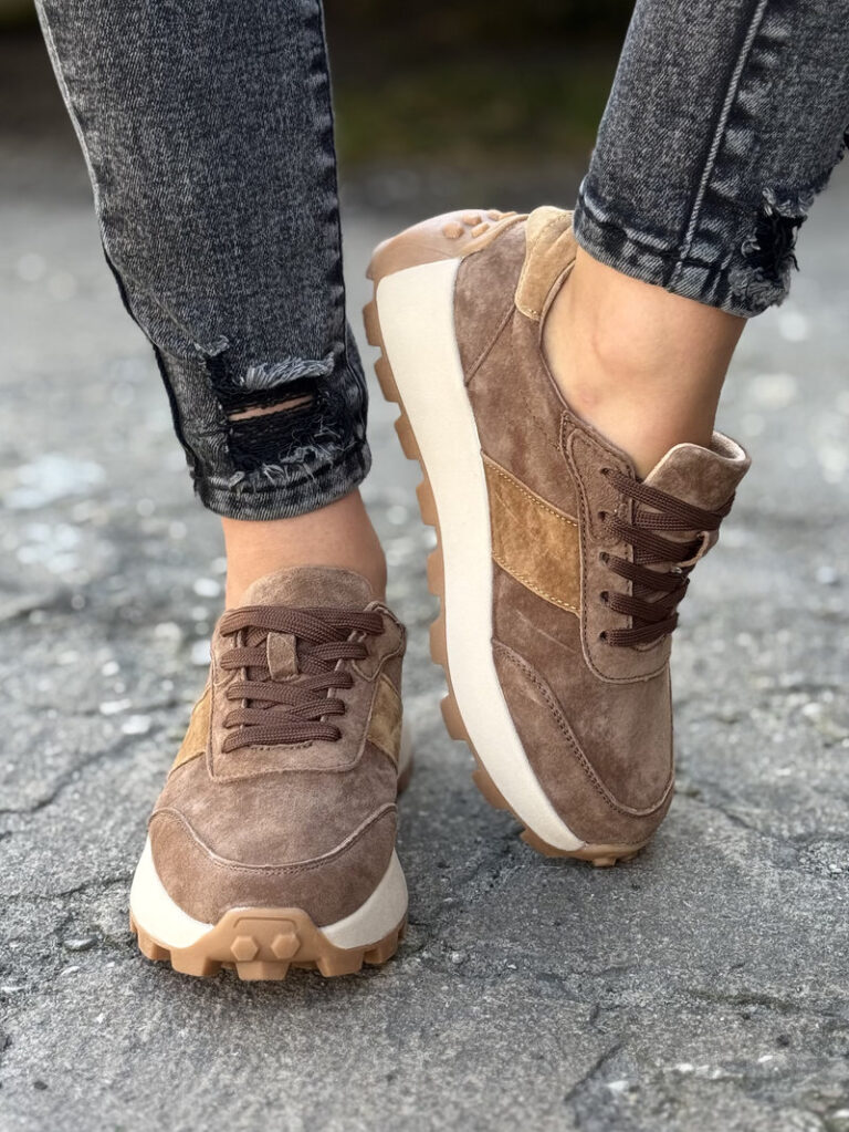 Sportowe buty RAMIRA CAMEL skóra naturalna - obrazek 6