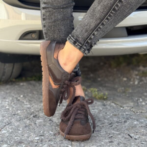 Trampki BAREFOOT KAZADII ADELINA CZEKOLADA SKÓRA NATURALNA