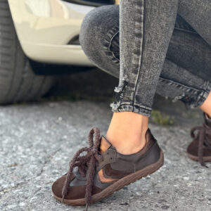 Trampki BAREFOOT KAZADII ADELINA CZEKOLADA SKÓRA NATURALNA