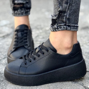 Trampki EUFEMIA BLACK skóra naturalna