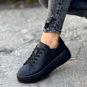 Trampki EUFEMIA BLACK skóra naturalna