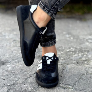 Trampki LUISA BLACK skóra naturalna
