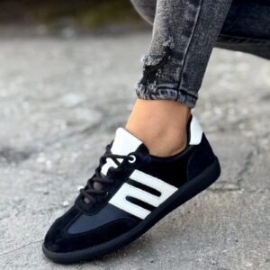 Trampki LUISA BLACK skóra naturalna