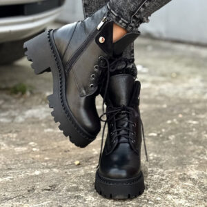 Botki KAZADII VERTIGO BLACK GRAIN skóra naturalna