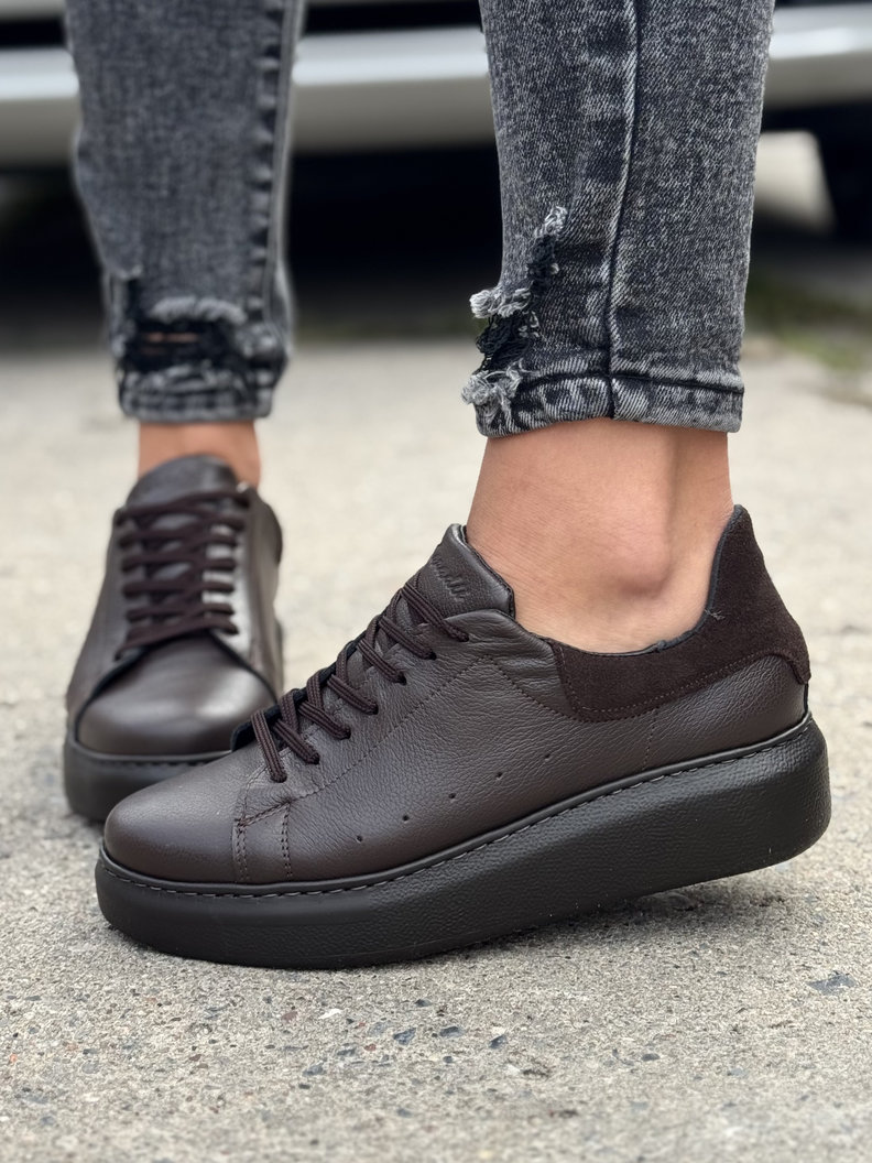 Lekkie trampki KAZADII LISSA CZEKOLADA skóra naturalna