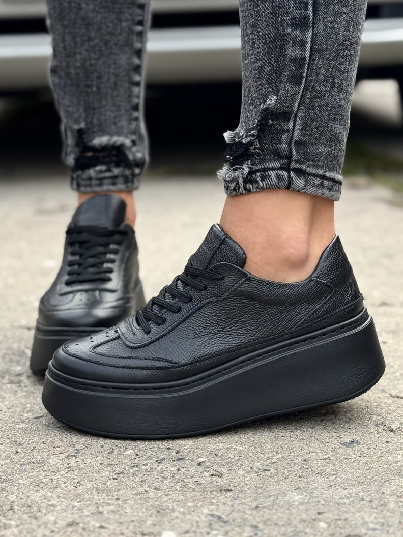 Lekkie trampki KAZADII VEGAS BLACK skóra naturalna