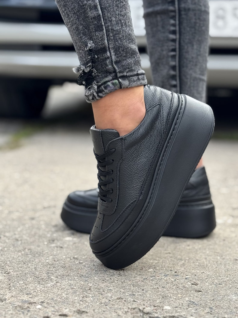 Lekkie trampki KAZADII VEGAS BLACK skóra naturalna - obrazek 7